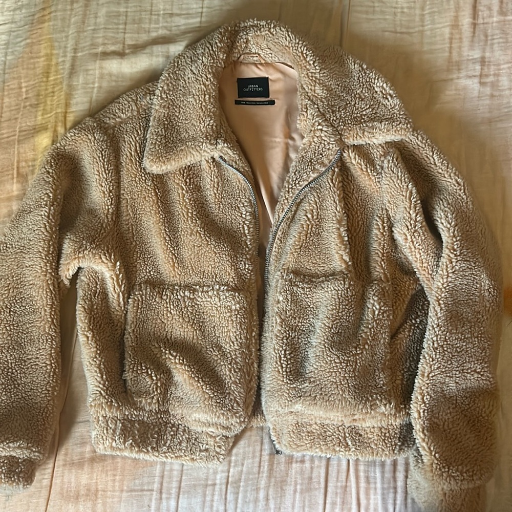 urban outfitters teddy jacket